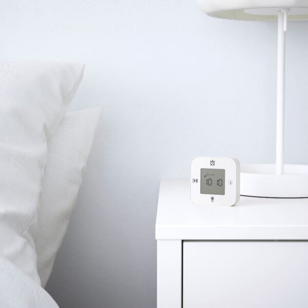 IKEA KLOCKIS Clock/thermometer/alarm/timer, White