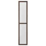 IKEA OXBERG Glass door, 40×192 cm - Dark brown oak effect