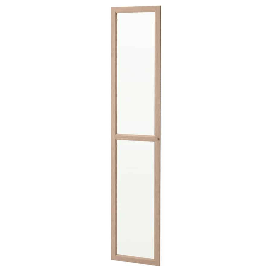 IKEA OXBERG Glass door, 40×192 cm - Dark brown oak effect