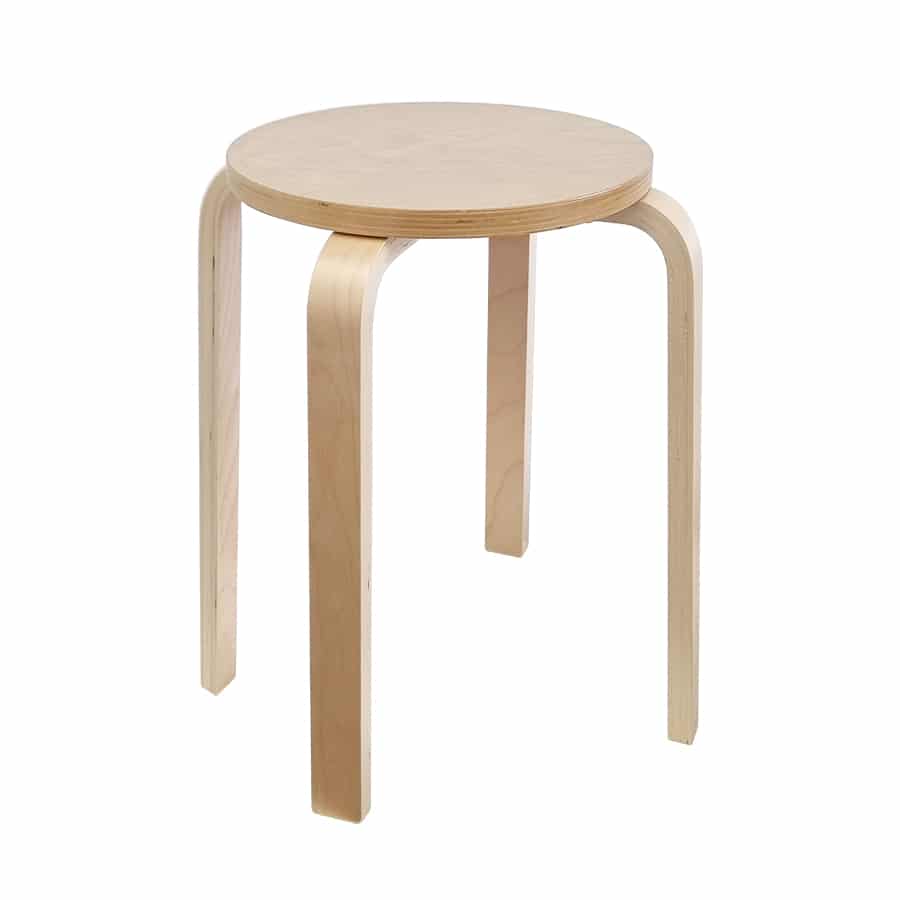 GAGU MARY round stool Natural