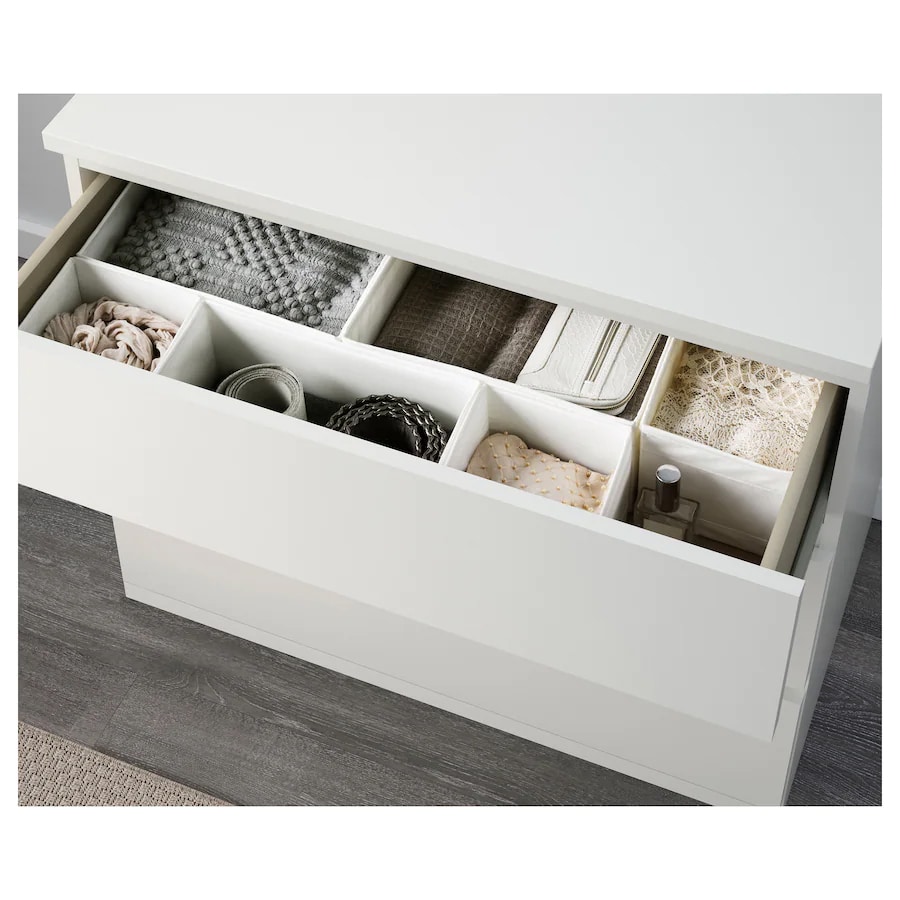 IKEA MALM Chest of 3 drawers, 80×78 cm White