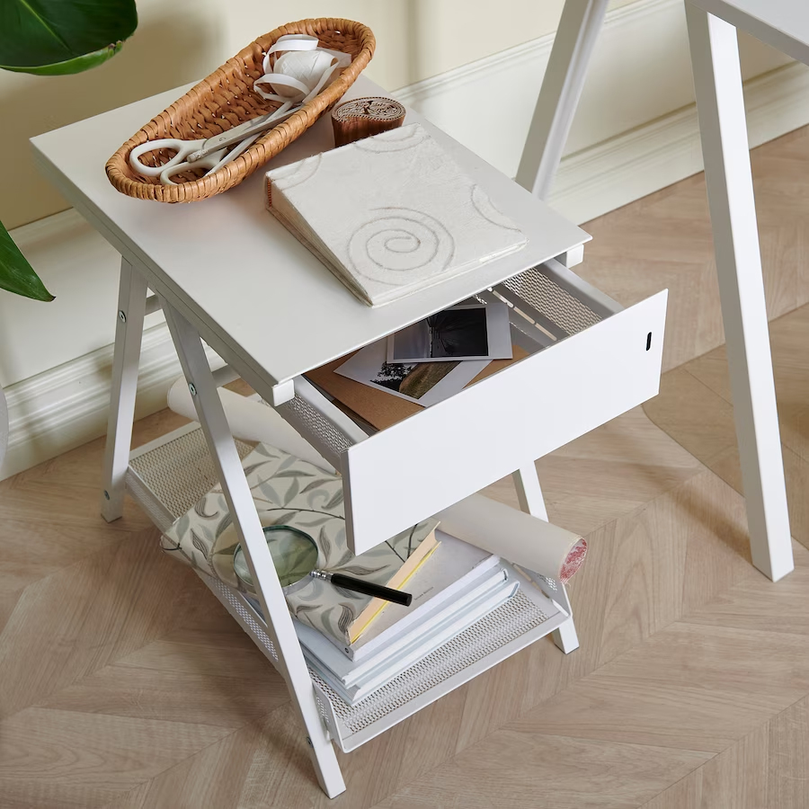 IKEA TROTTEN Drawer unit, 34×56 cm White