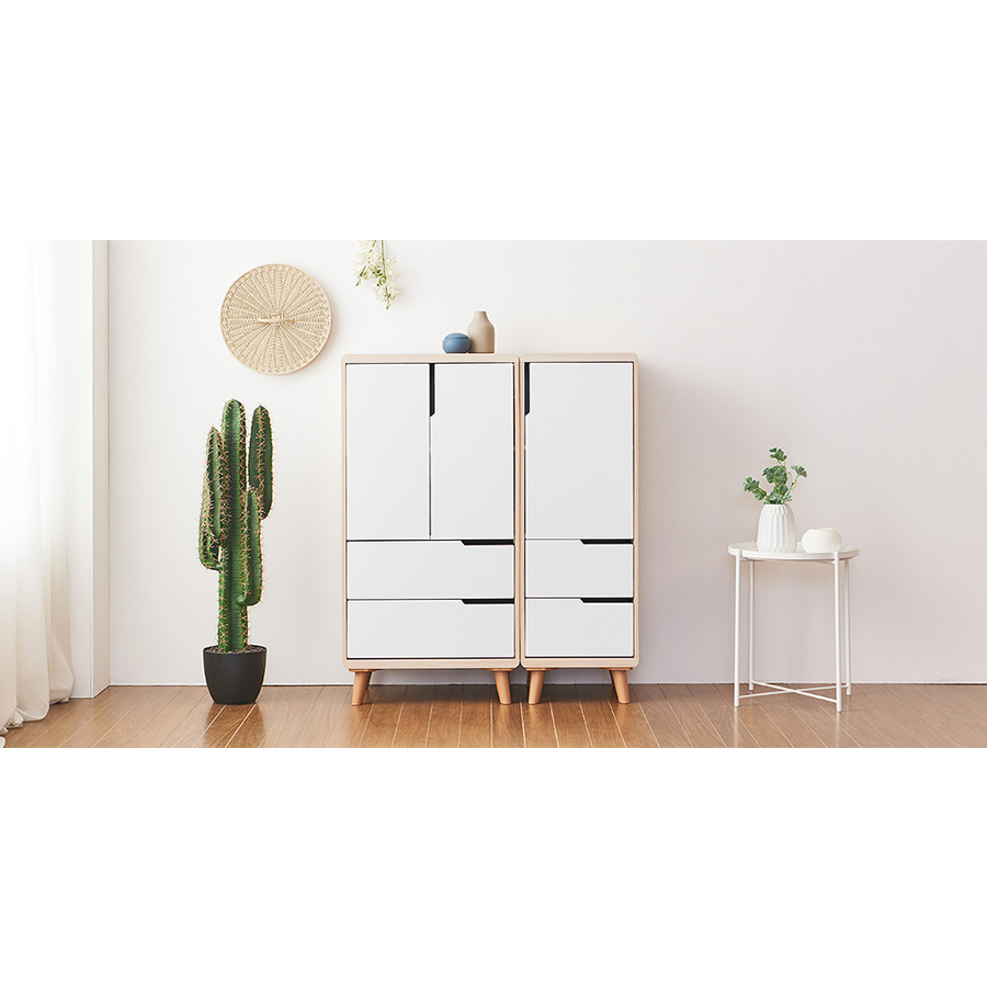 GAGU HANOVA Multi storage cabinet 600 Maple/White