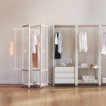 GAGU ROOMING Corner hanger clothes rack 600 White/White